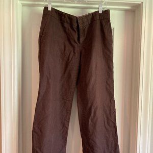 Banana Republic brown Martin pants, Linen/Cotton, size 10
